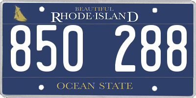 RI license plate 850288
