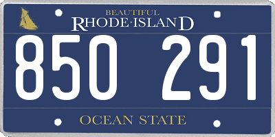 RI license plate 850291