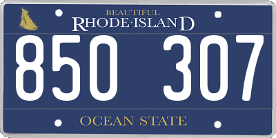 RI license plate 850307