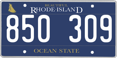 RI license plate 850309