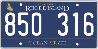 RI license plate 850316
