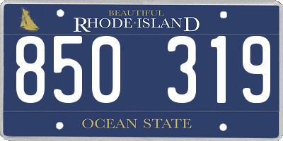 RI license plate 850319