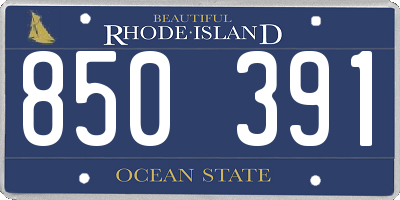 RI license plate 850391