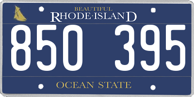 RI license plate 850395