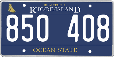 RI license plate 850408