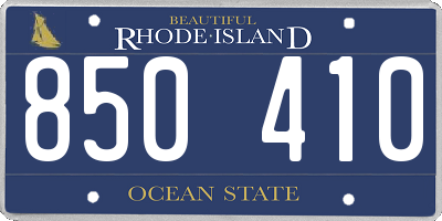 RI license plate 850410