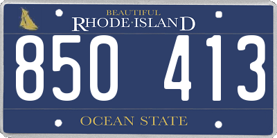 RI license plate 850413