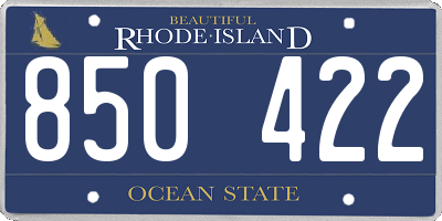 RI license plate 850422