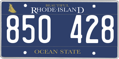 RI license plate 850428