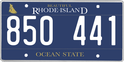 RI license plate 850441