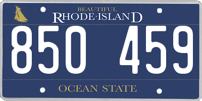 RI license plate 850459