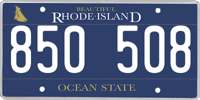 RI license plate 850508