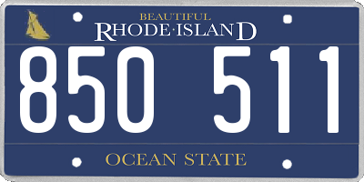 RI license plate 850511