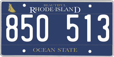 RI license plate 850513