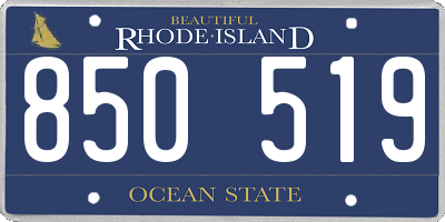 RI license plate 850519
