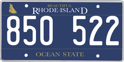 RI license plate 850522