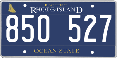 RI license plate 850527