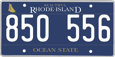RI license plate 850556