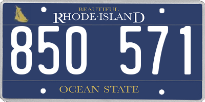 RI license plate 850571
