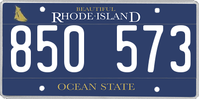 RI license plate 850573
