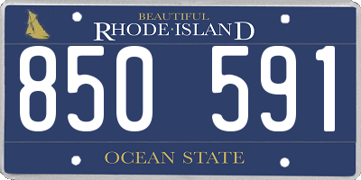 RI license plate 850591