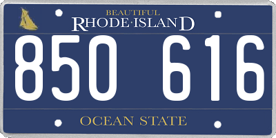 RI license plate 850616