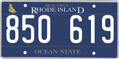 RI license plate 850619