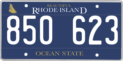 RI license plate 850623