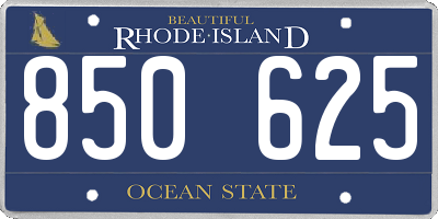 RI license plate 850625