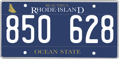 RI license plate 850628