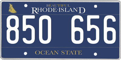 RI license plate 850656