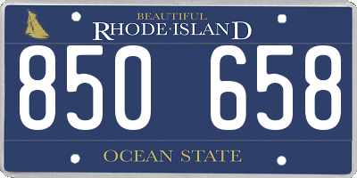 RI license plate 850658