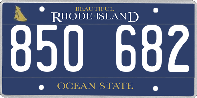 RI license plate 850682