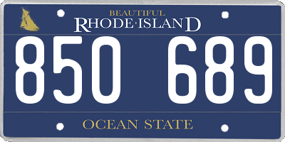 RI license plate 850689
