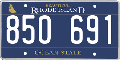 RI license plate 850691