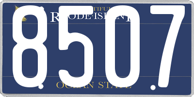 RI license plate 8507