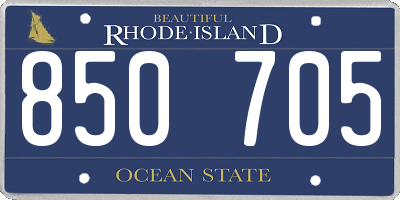RI license plate 850705