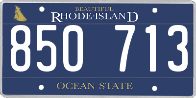 RI license plate 850713