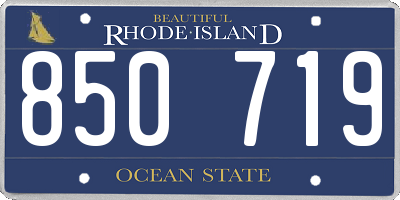 RI license plate 850719