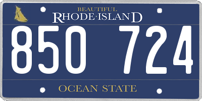 RI license plate 850724