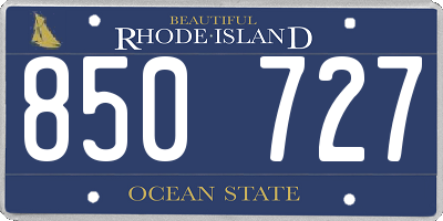 RI license plate 850727