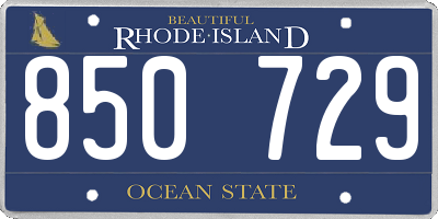 RI license plate 850729