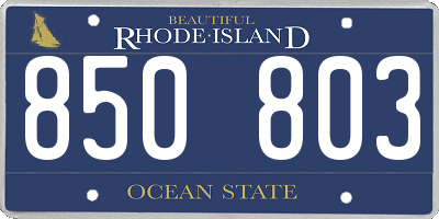 RI license plate 850803