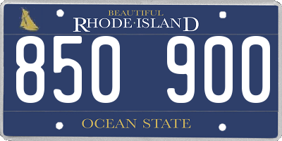 RI license plate 850900