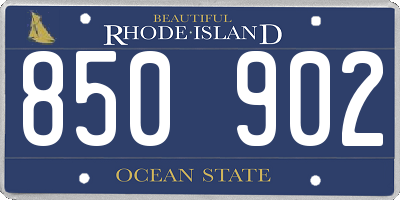 RI license plate 850902
