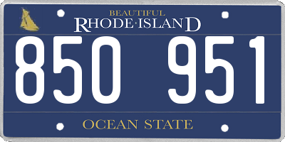 RI license plate 850951