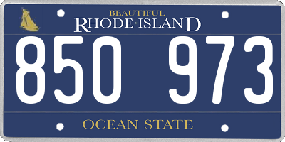 RI license plate 850973