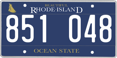 RI license plate 851048