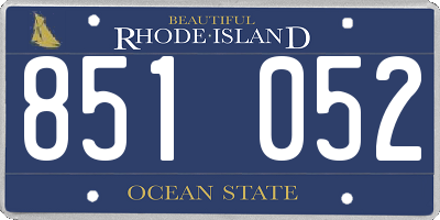 RI license plate 851052