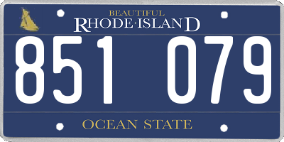 RI license plate 851079